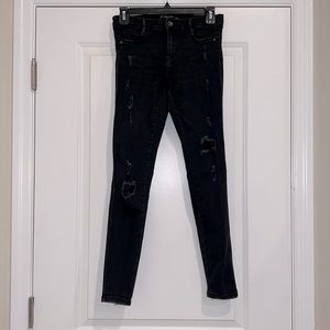 Trafaluc by Zara distressed skinny jeans | size 2 | color: black